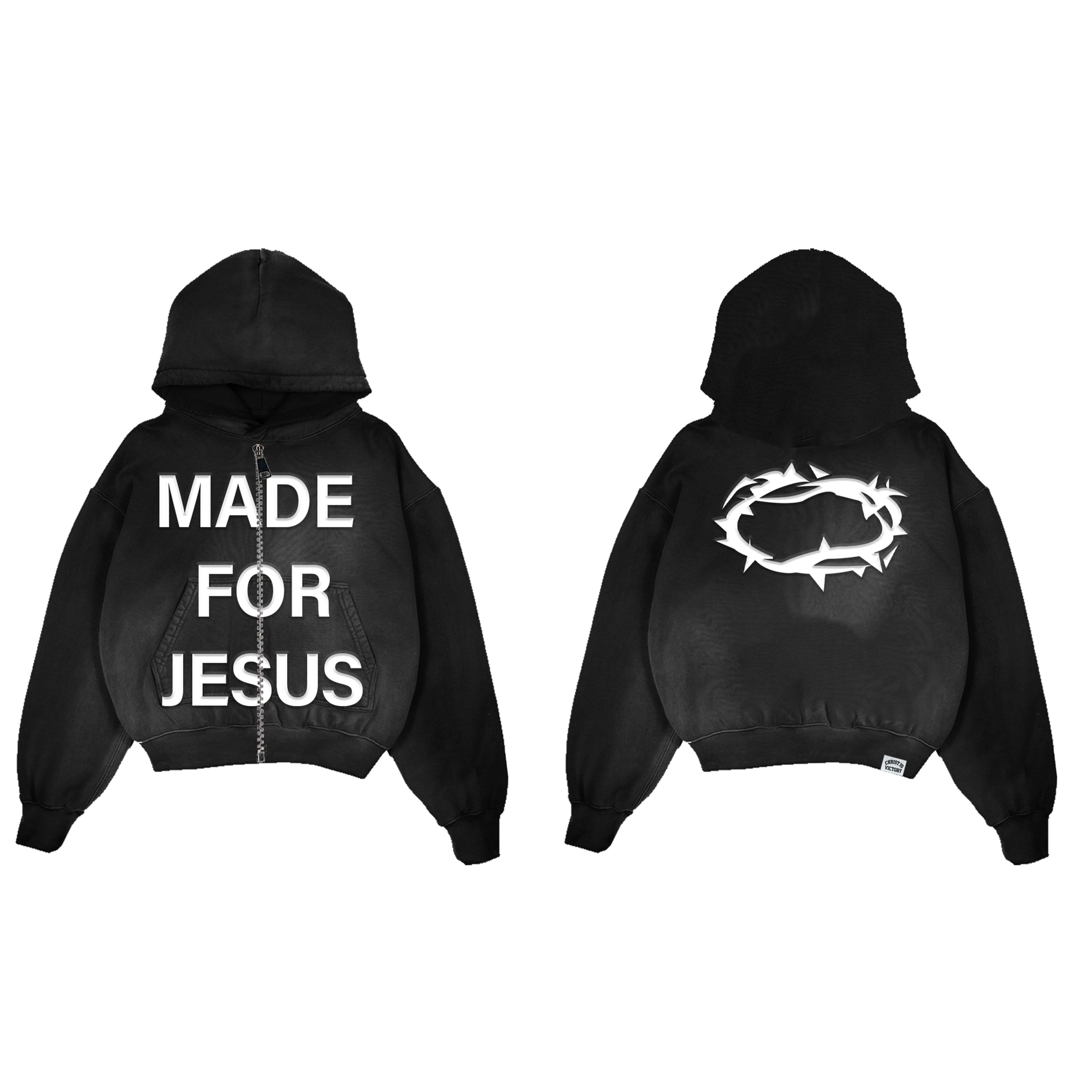 Made For Jesus Sun Washed Hoodie